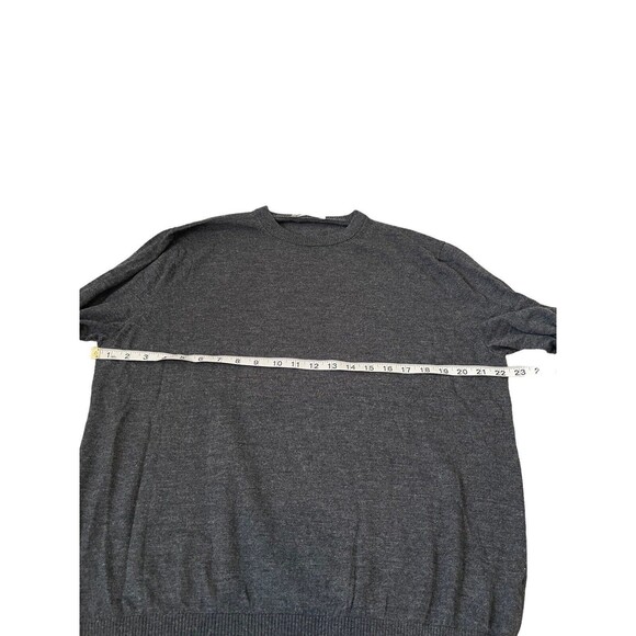Everlane Sweater Mens XL Crew Neck Pullover Gray 100% Wool Preppy Casual Adult - Picture 7 of 9